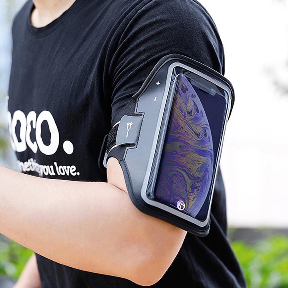Hoco Smartphone-Armband BAG01 in Schwarz