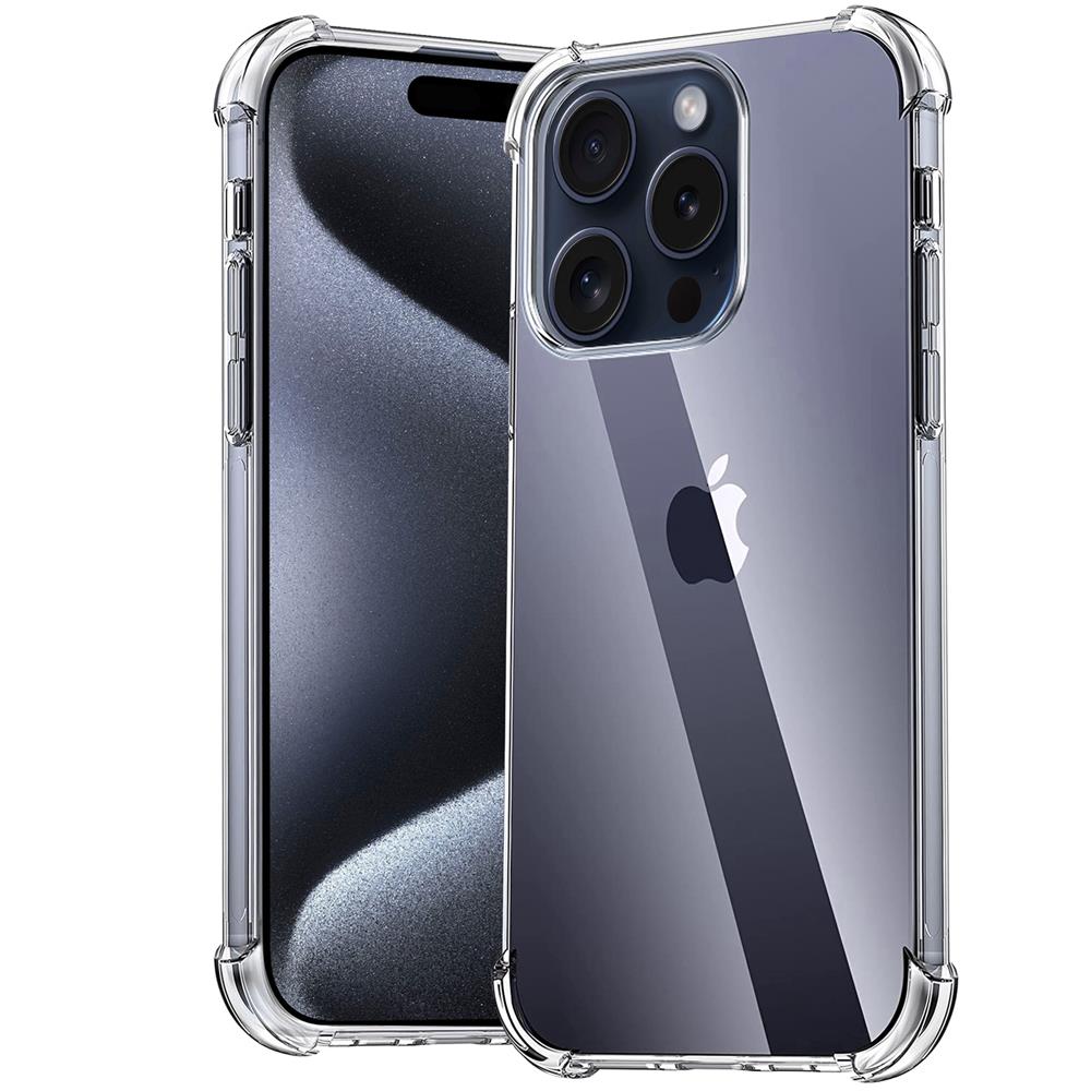 Rugged TPU für Apple iPhone 15 Pro in Transparent