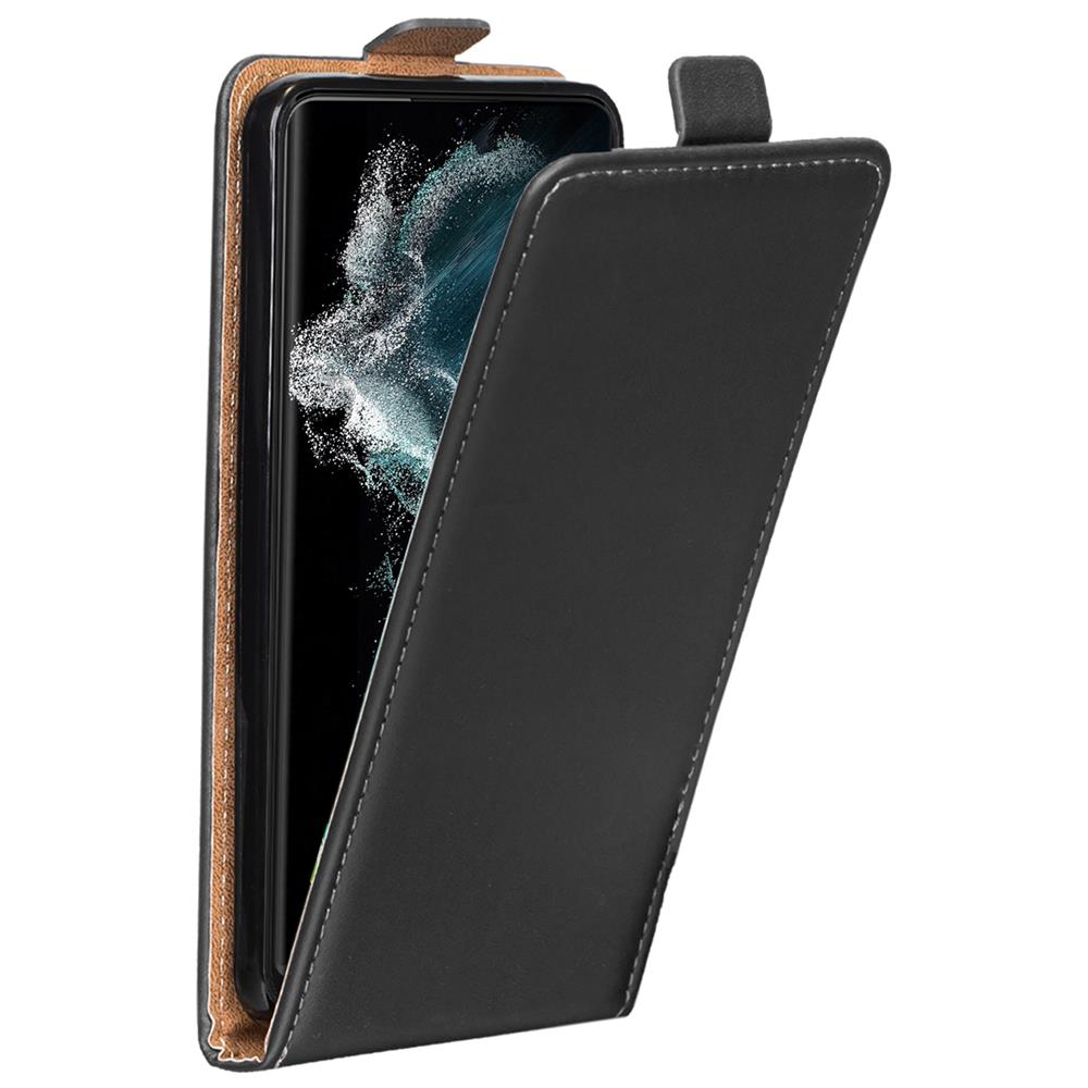 Basic Flip für Samsung Galaxy S22 Ultra in Schwarz