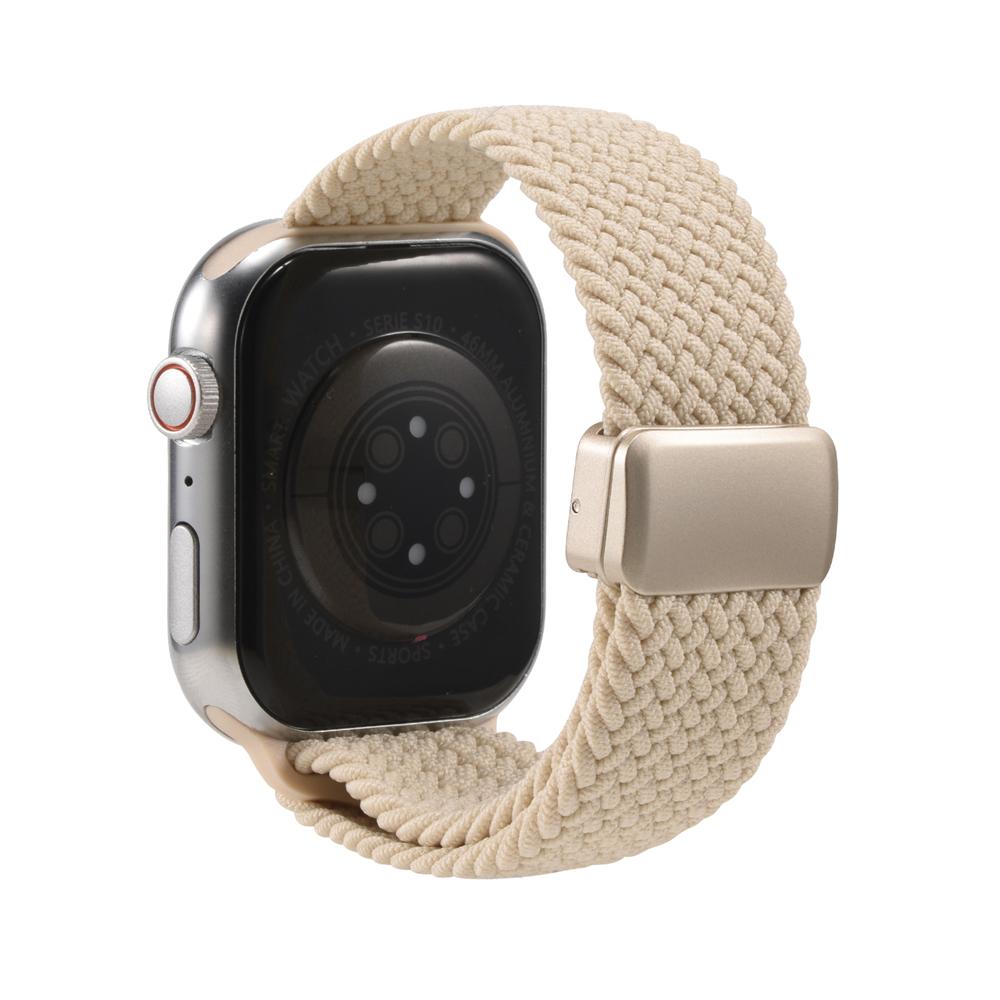 Loop Nylonarmband für Apple Watch 1-11/SE1-3/Ultra1-3 - 42/44/45/49mm in Perlbeige - Universal