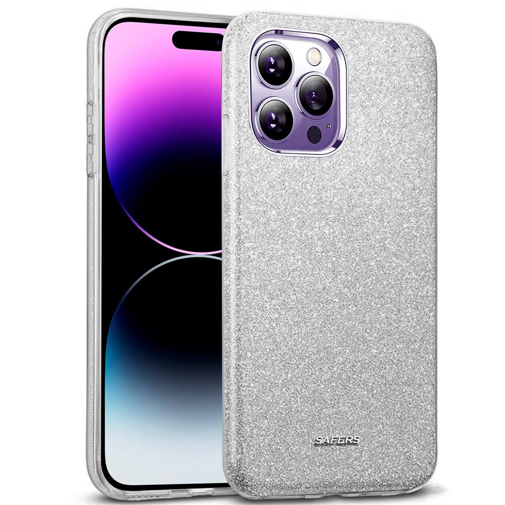 Shiny TPU für Apple iPhone 14 Pro Max in Silber