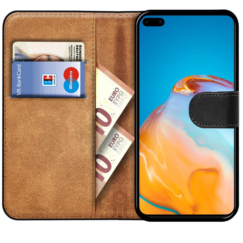 Basic Wallet für Huawei P40 Pro in Schwarz