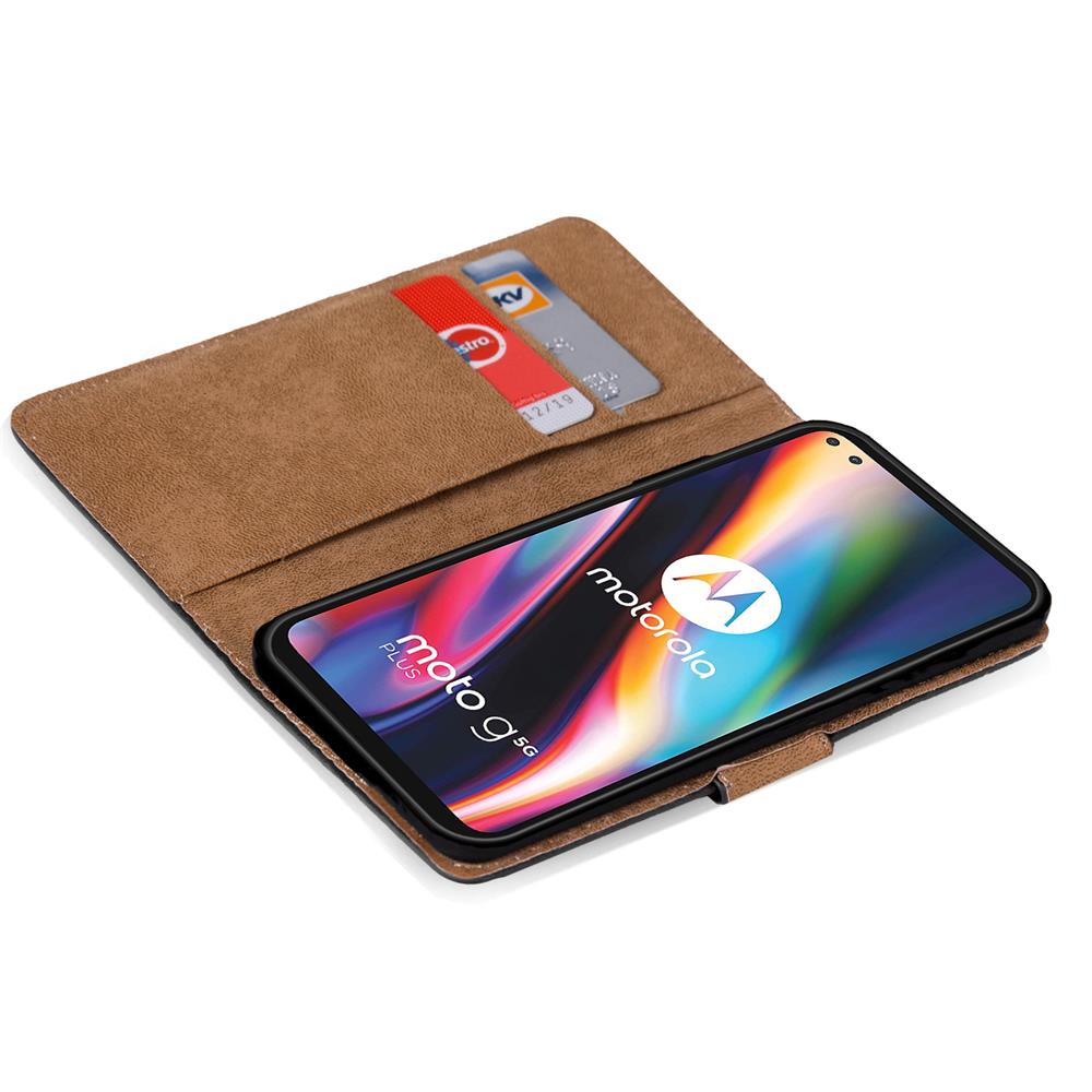 Basic Wallet für Motorola Moto G 5G Plus in Schwarz