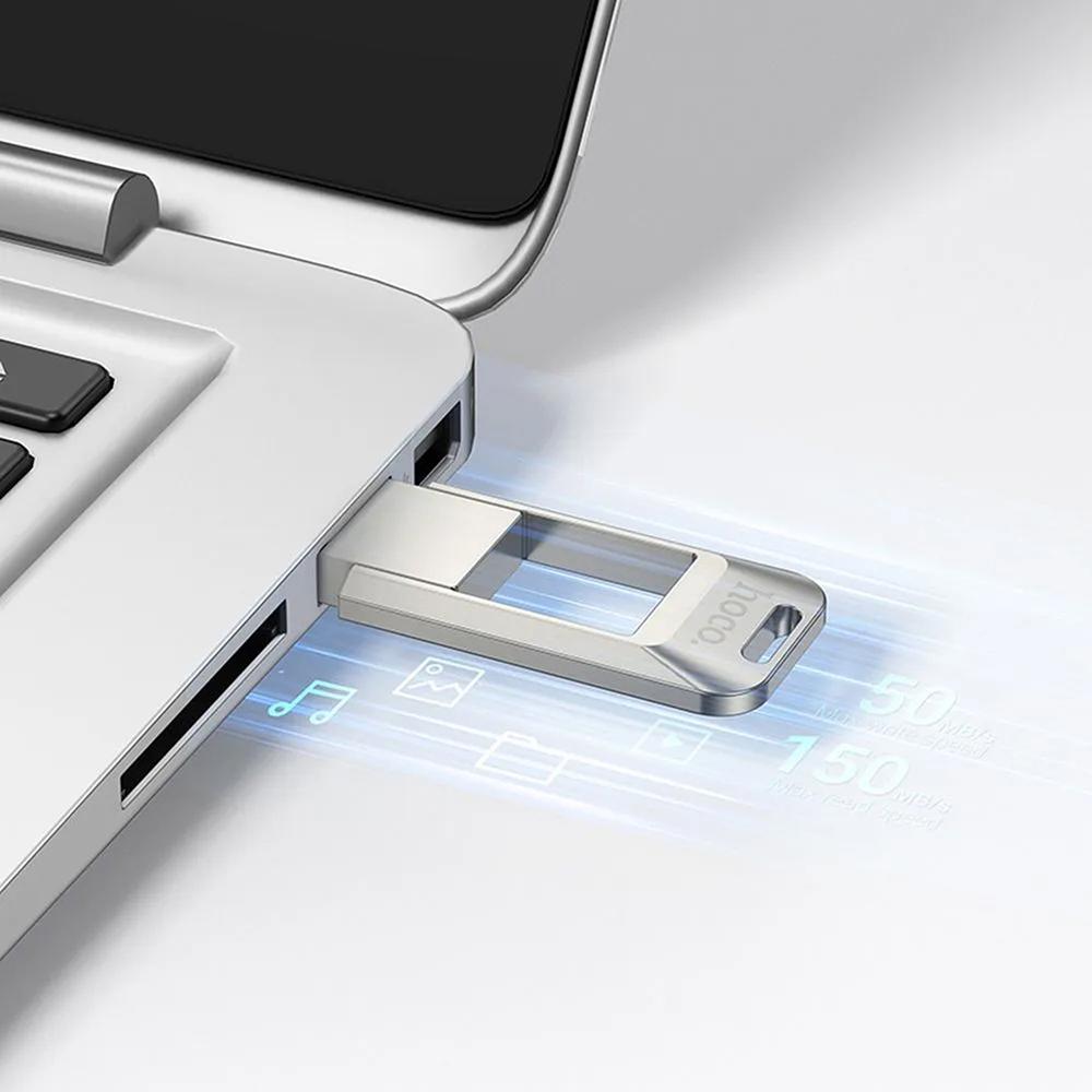 Hoco UD17 USB-C Stick Pendrive USB 3.0, nickel mit 32GB