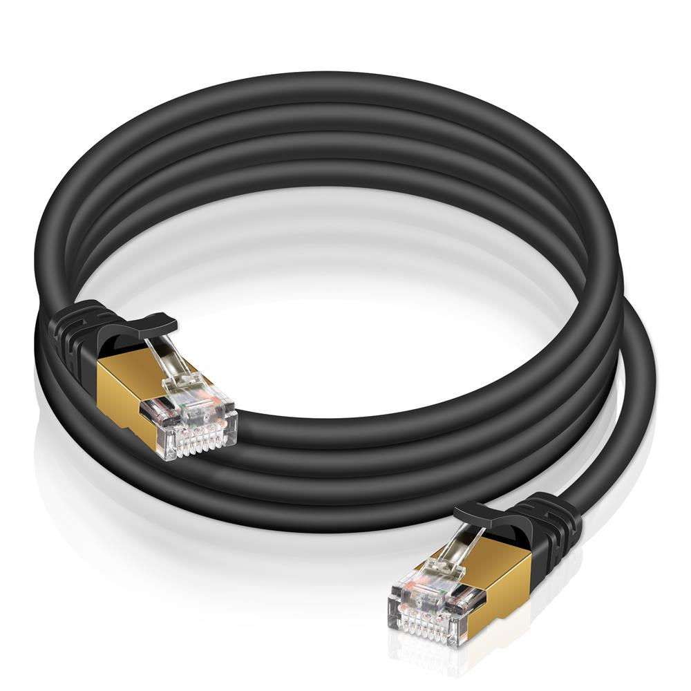 Patch RUND Kabel Cat7 - PC-700A - 8M in Schwarz