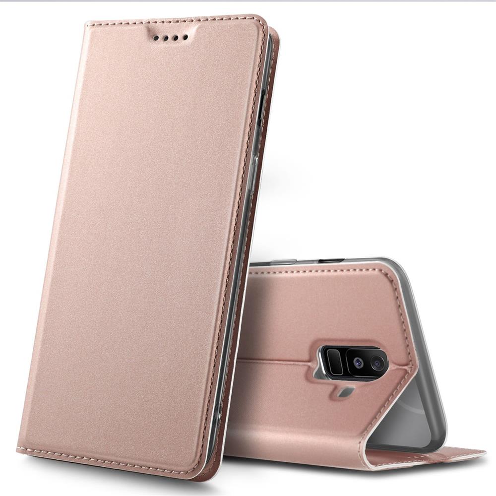 Electroplated Flip für Samsung Galaxy A6 Plus in Rosegold