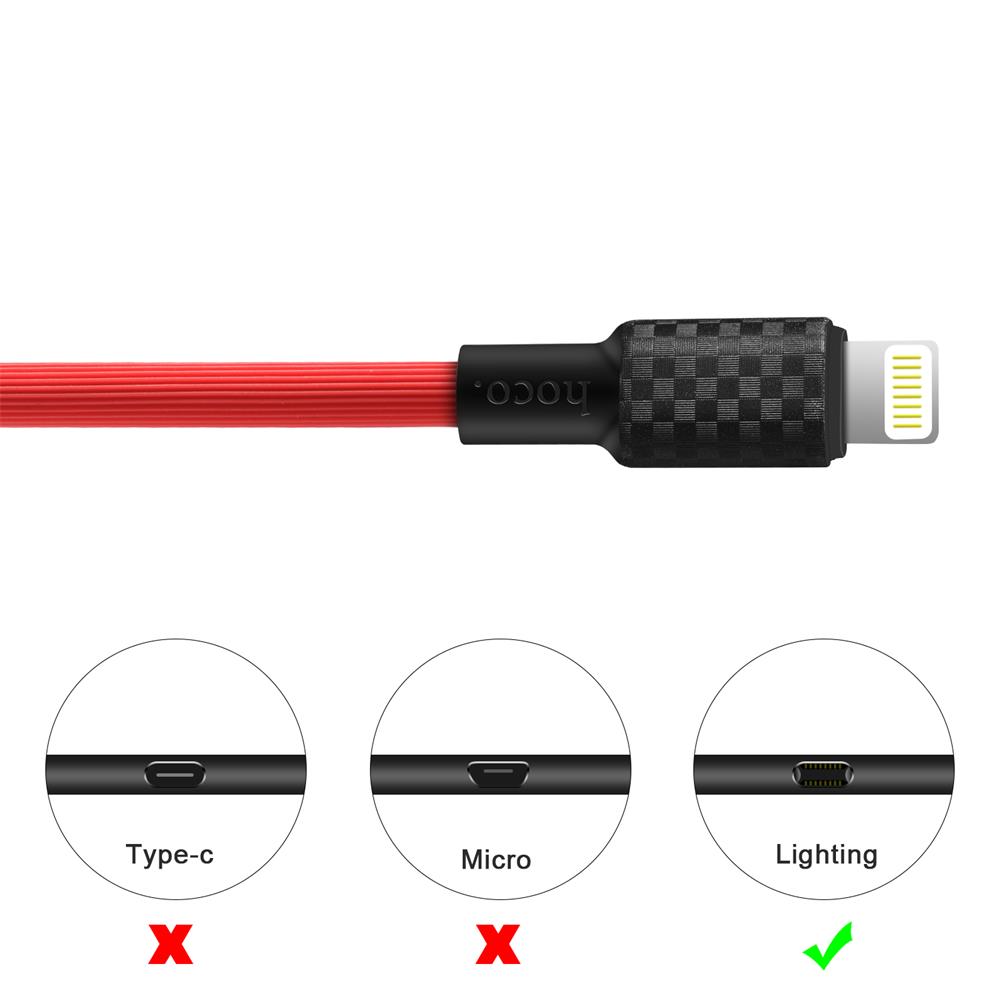 Hoco USB Kabel - X29 Lightning - 1M in Rot