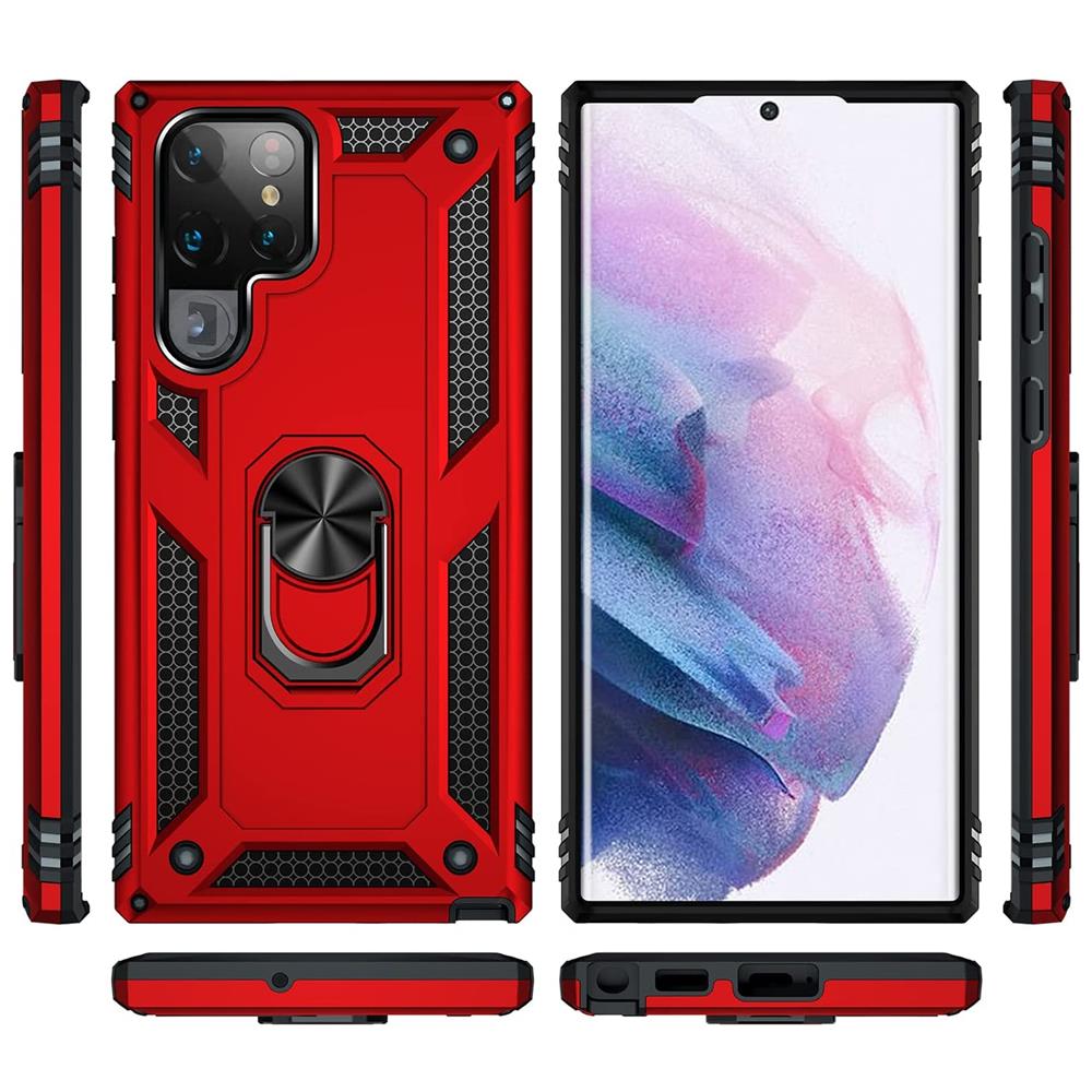 Army Case für Samsung Galaxy S23 Ultra in Rot