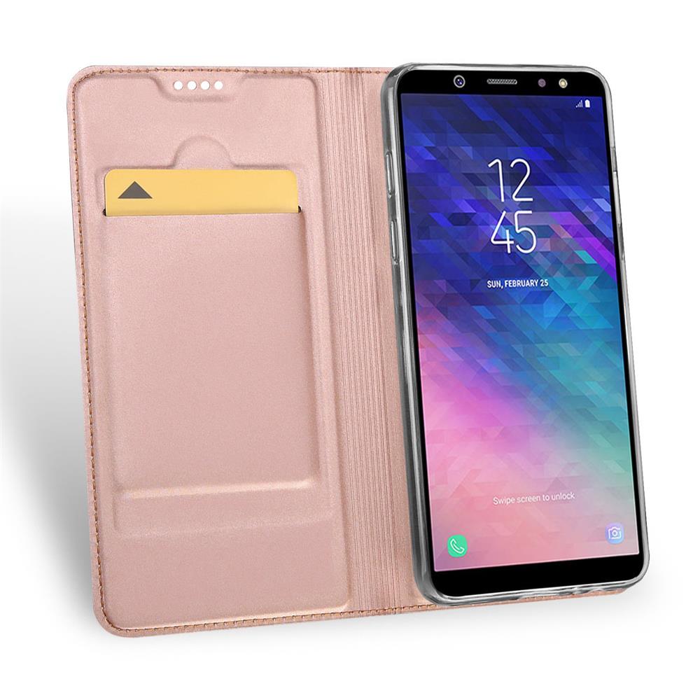Electroplated Flip für Samsung Galaxy A6 Plus in Rosegold