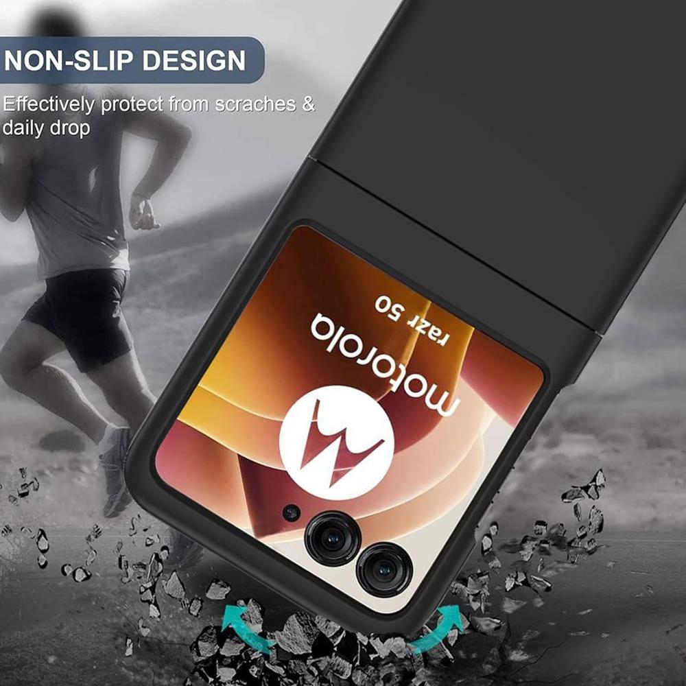 Classic TPU für Motorola Razr 50 in Schwarz
