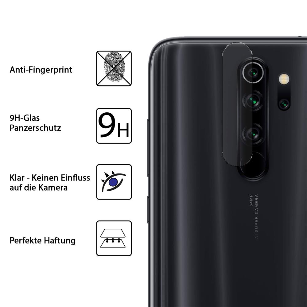 4in1 Glas Set für Xiaomi Redmi Note 8 Pro