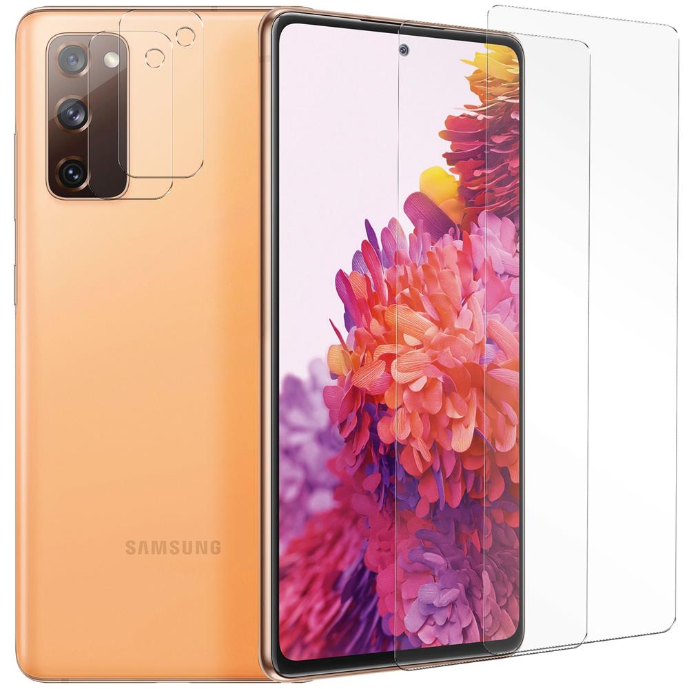 4in1 Glas Set für Samsung Galaxy S20 FE