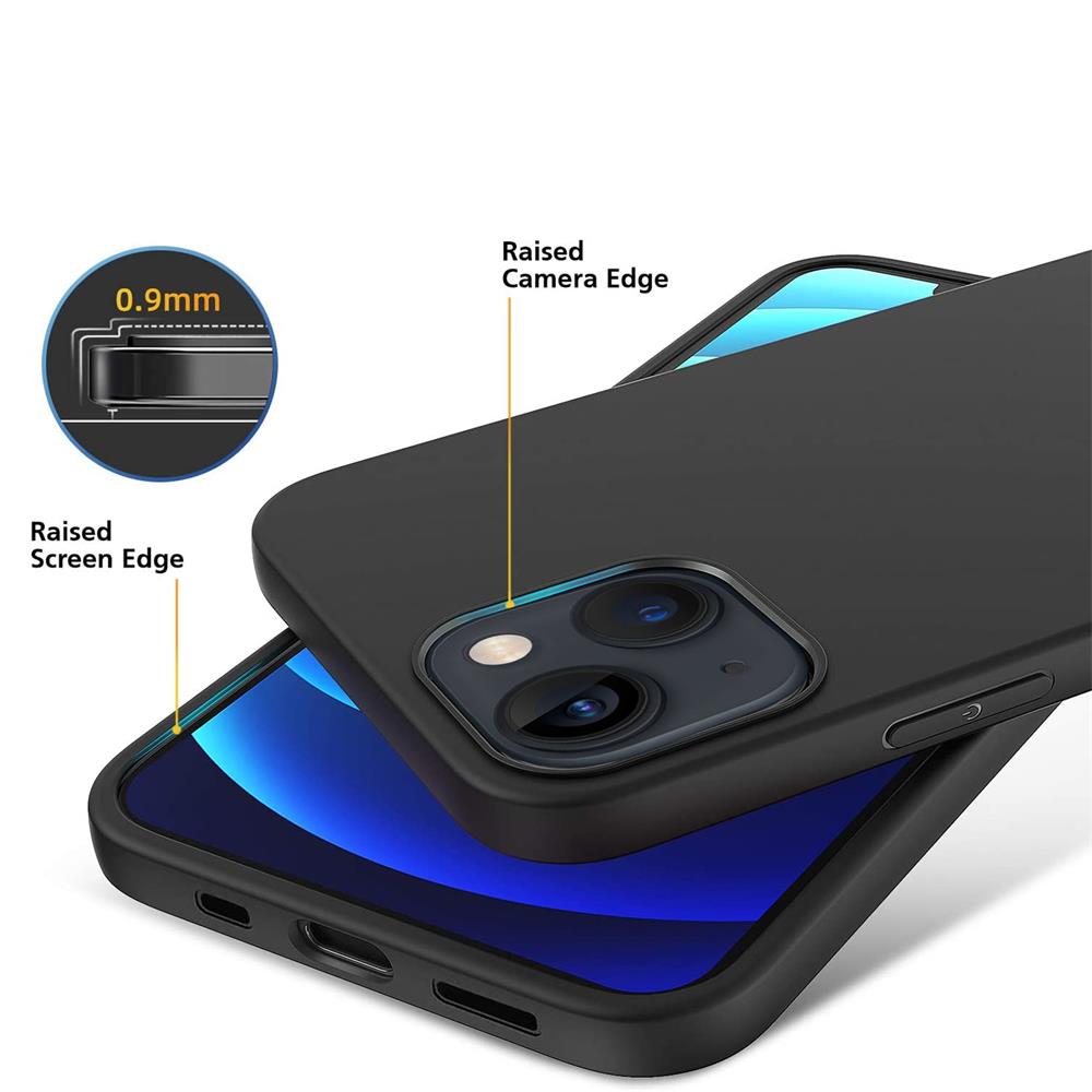 Classic TPU für Apple iPhone 13 in Schwarz