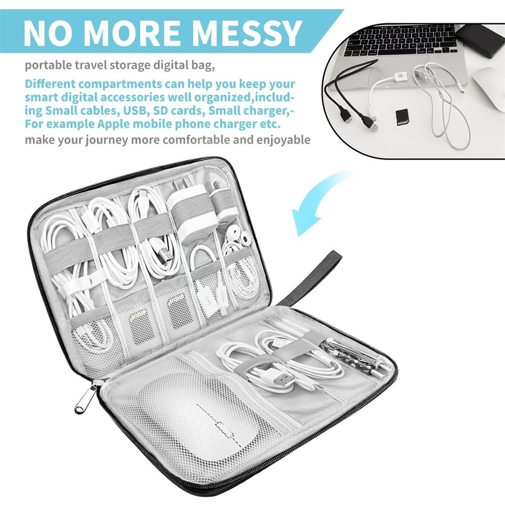 Reiseorganizer - Digital Bag in Schwarz