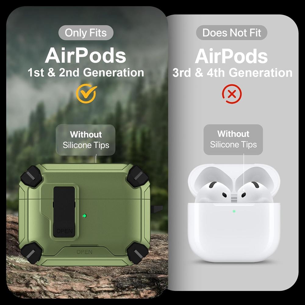 AirPods Defender für AirPods 1 / 2 in Army Grün
