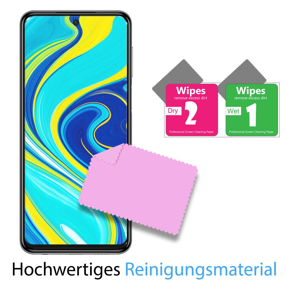 4in1 Glas Set für Xiaomi Redmi Note 9S