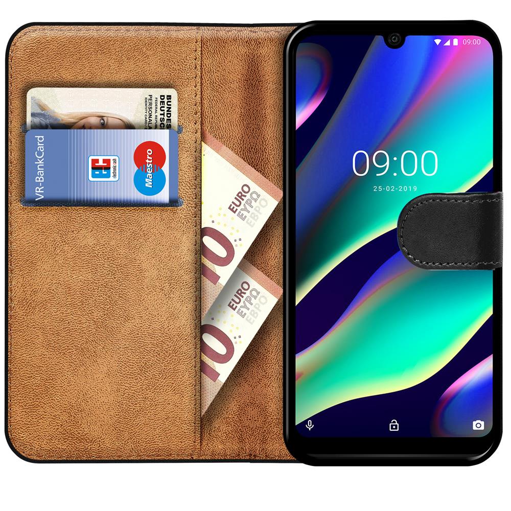 Basic Wallet für Wiko View 3 Lite in Schwarz