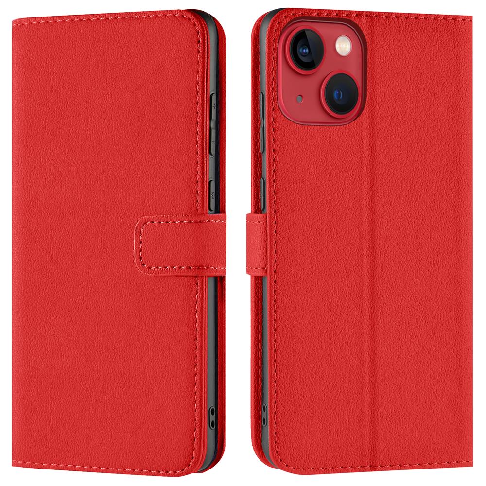 Basic Wallet für Apple iPhone 14 Plus in Rot