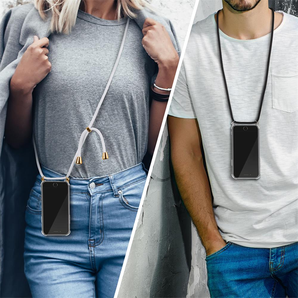 Connect Case für Samsung Galaxy S25 FE in Silber, Kette in WeissSilber
