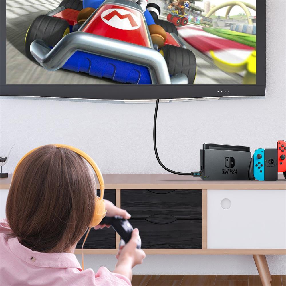 HDMI 2.1 Kabel rund - HD-8K-120B - 3M in Schwarz