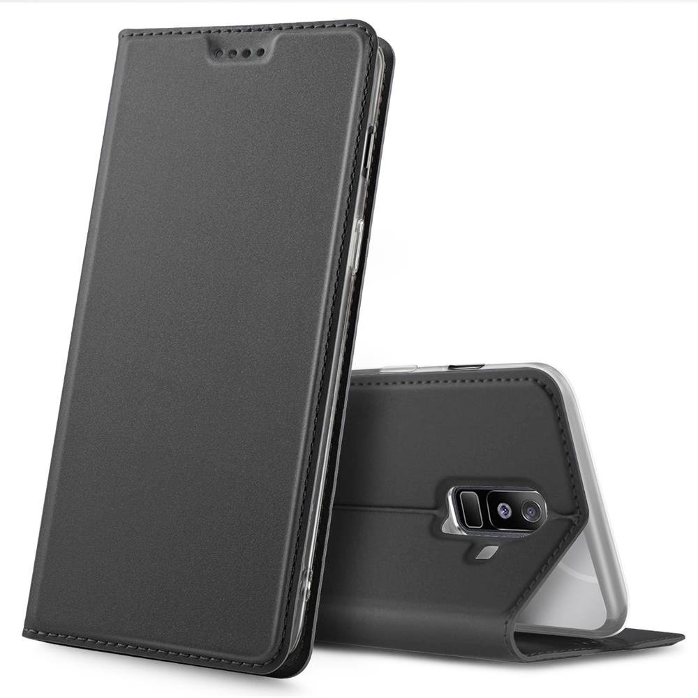 Electroplated Flip für Samsung Galaxy A6 Plus in Schwarz