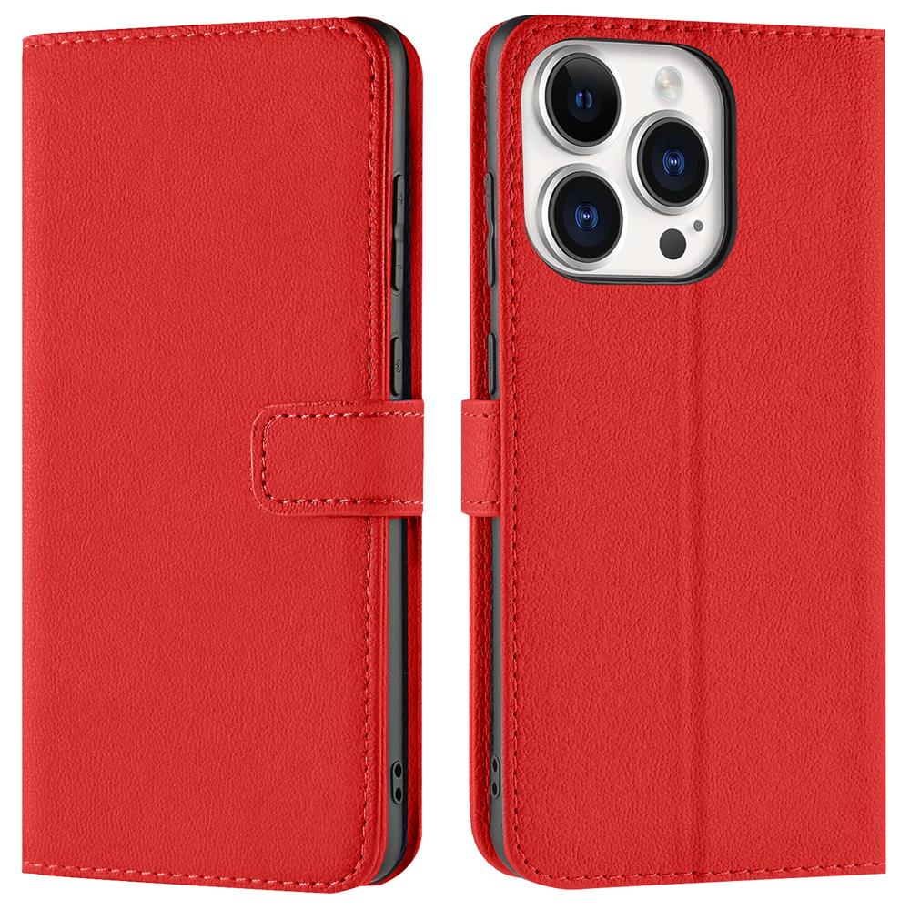 Basic Wallet für Apple iPhone 16 Pro Max in Rot