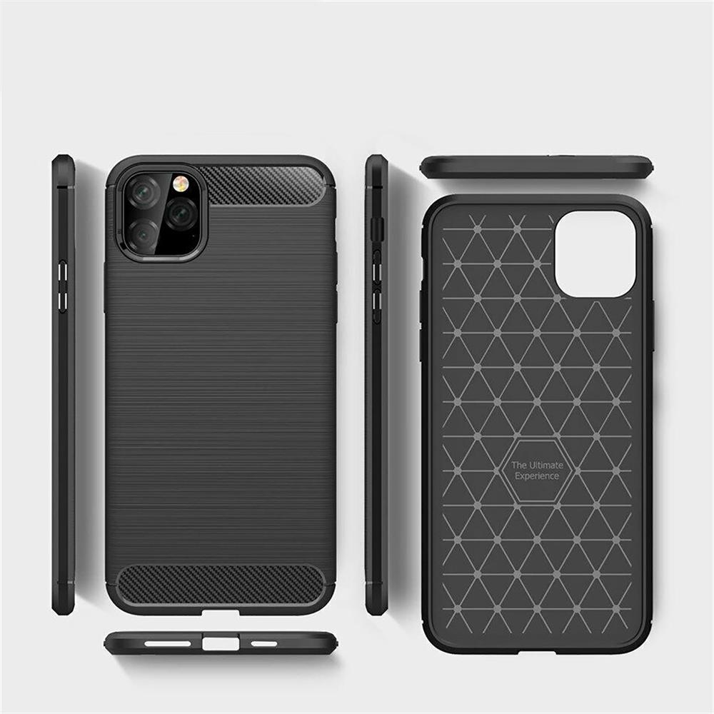 Carbon Brush TPU für Apple iPhone 11 Pro Max in Schwarz