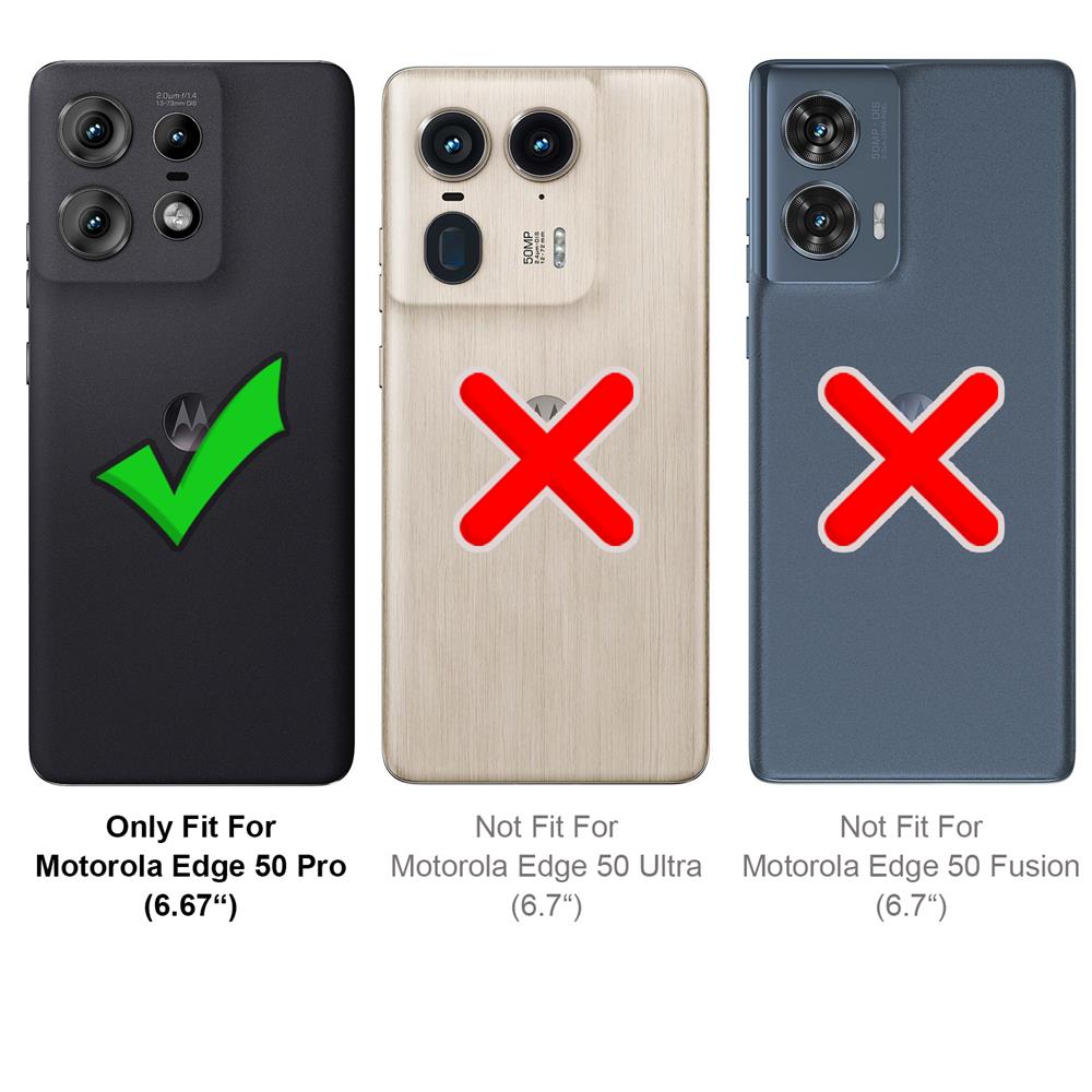 Classic TPU für Motorola Edge 50 Pro in Schwarz