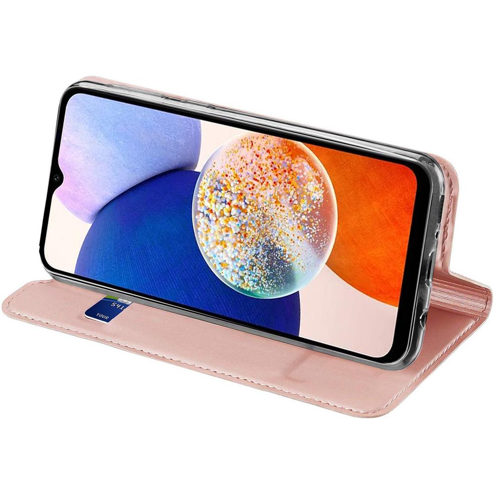 Electroplated Flip für Samsung Galaxy A14 4G/5G in Rosegold