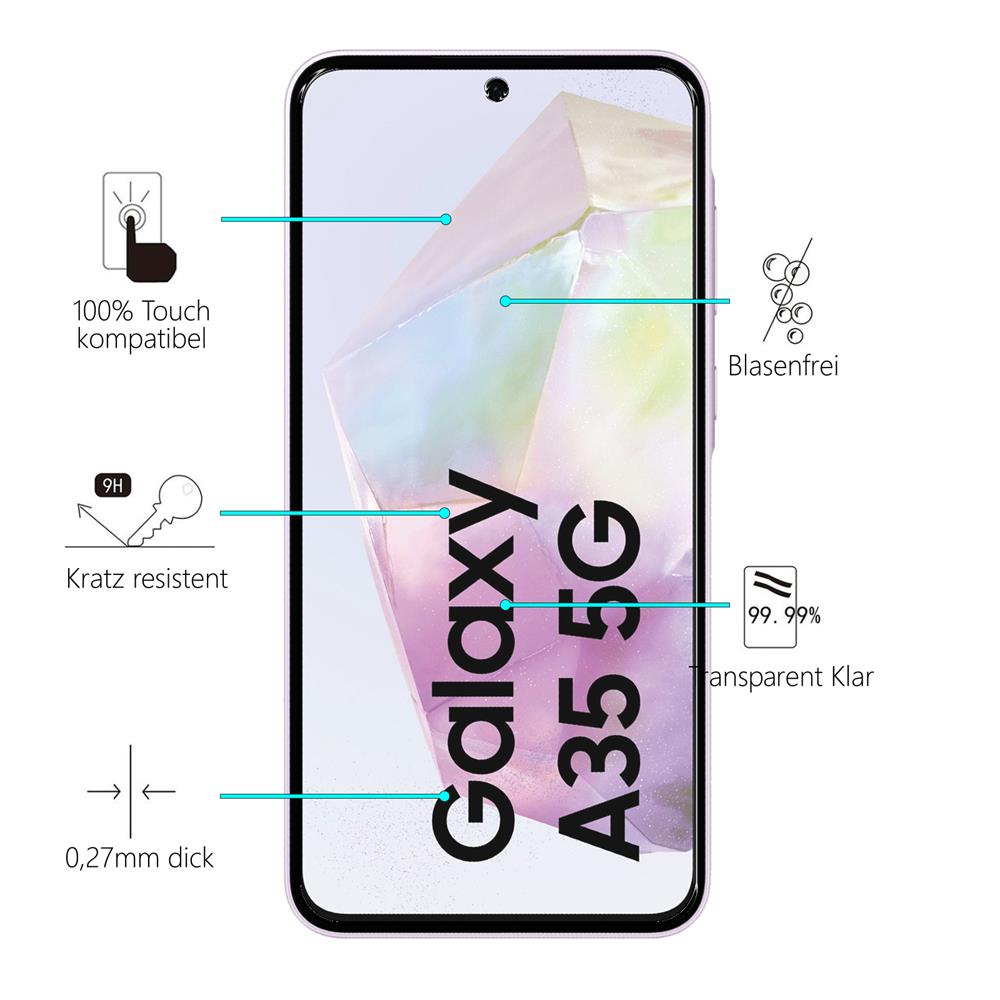 Glas 2in1 für Samsung Galaxy A35 5G