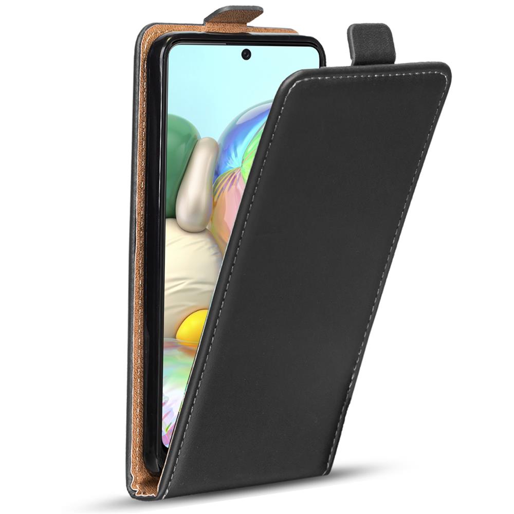 Basic Flip für Samsung Galaxy A71 in Schwarz