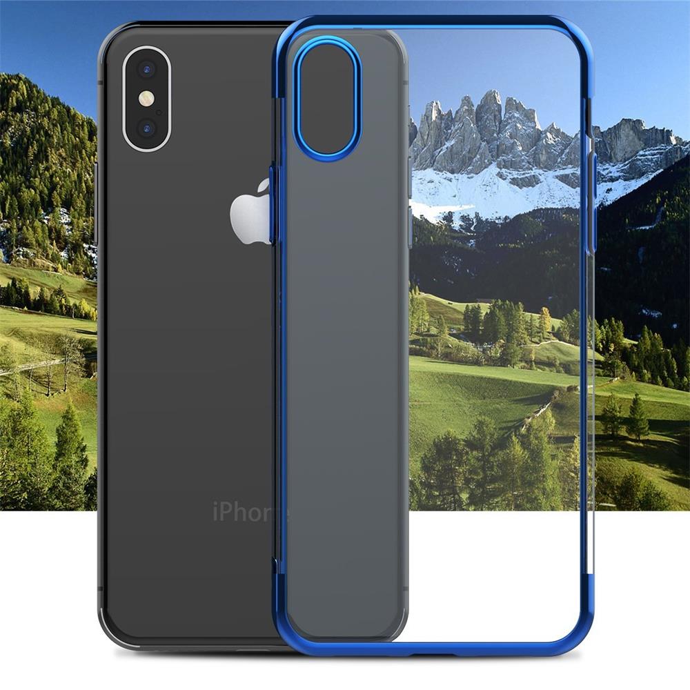 Zero Edge Color für Apple iPhone XS Max in Blau