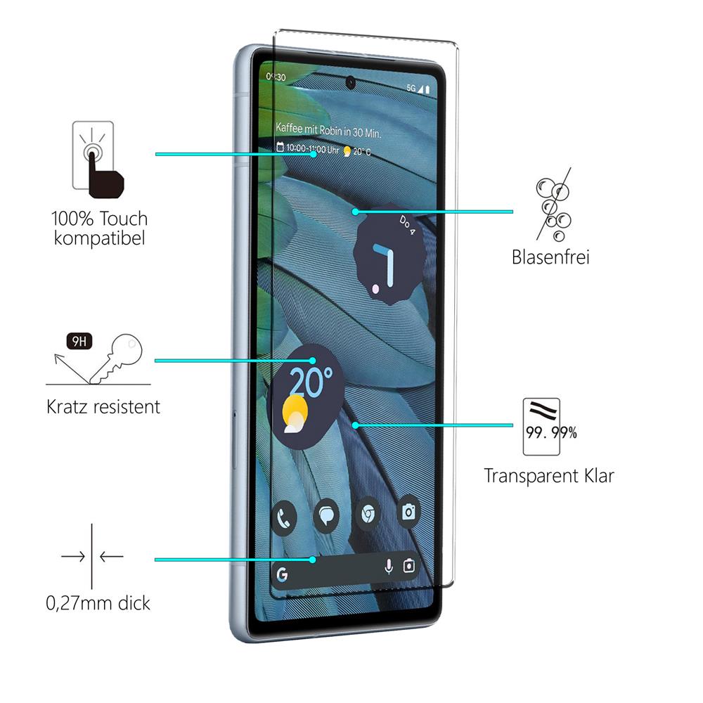 4in1 Glas Set für Google Pixel 7a
