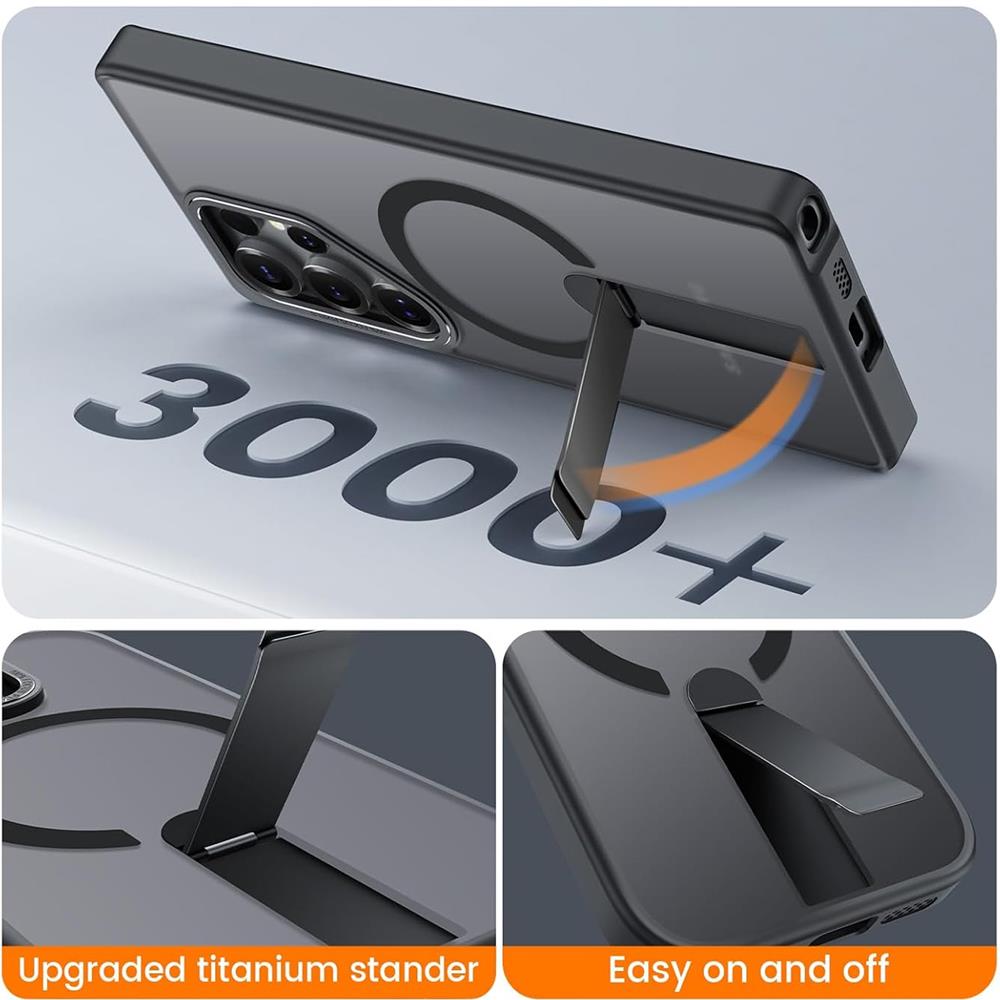 Kickstand TPU für Samsung Galaxy S25 FE in Schwarz