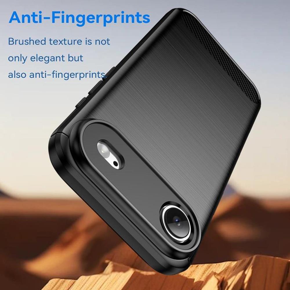 Carbon Brush TPU für Apple iPhone Air (2025) in Schwarz
