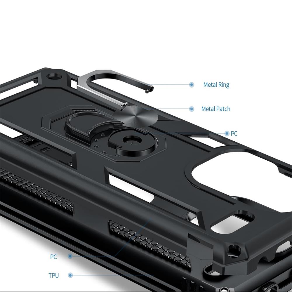 Army Case für Xiaomi Redmi Note 13 Pro Plus 5G in Schwarz
