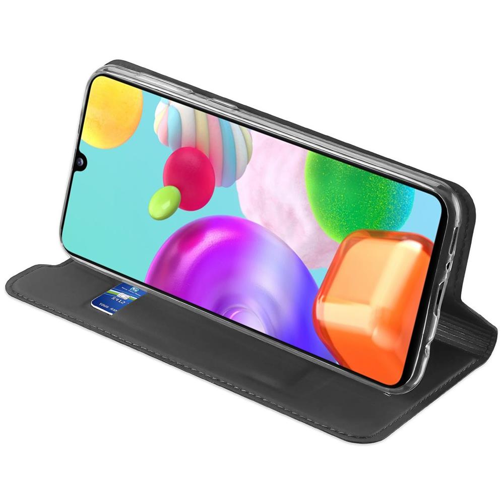 Electroplated Flip für Samsung Galaxy A41 in Schwarz