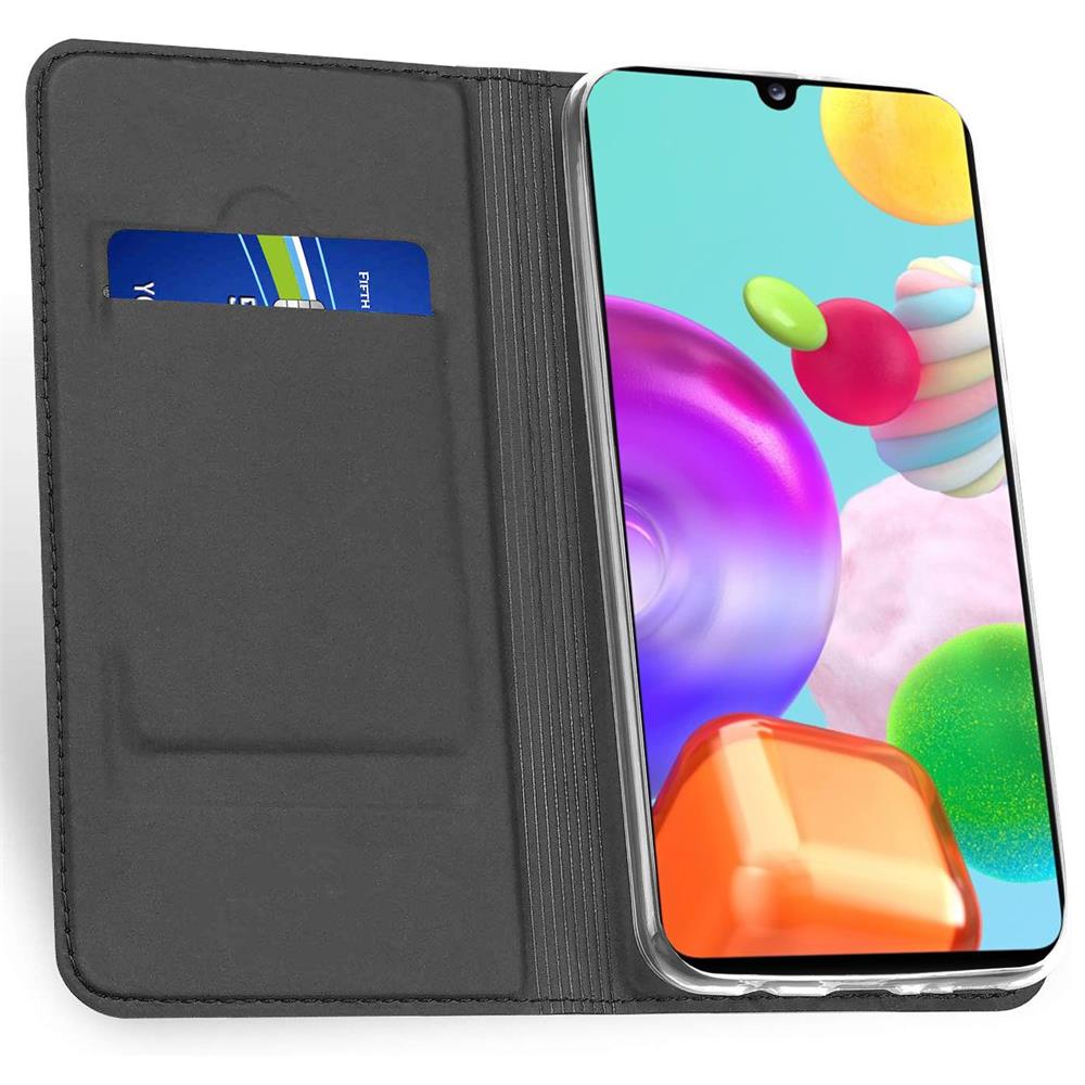 Electroplated Flip für Samsung Galaxy A41 in Schwarz
