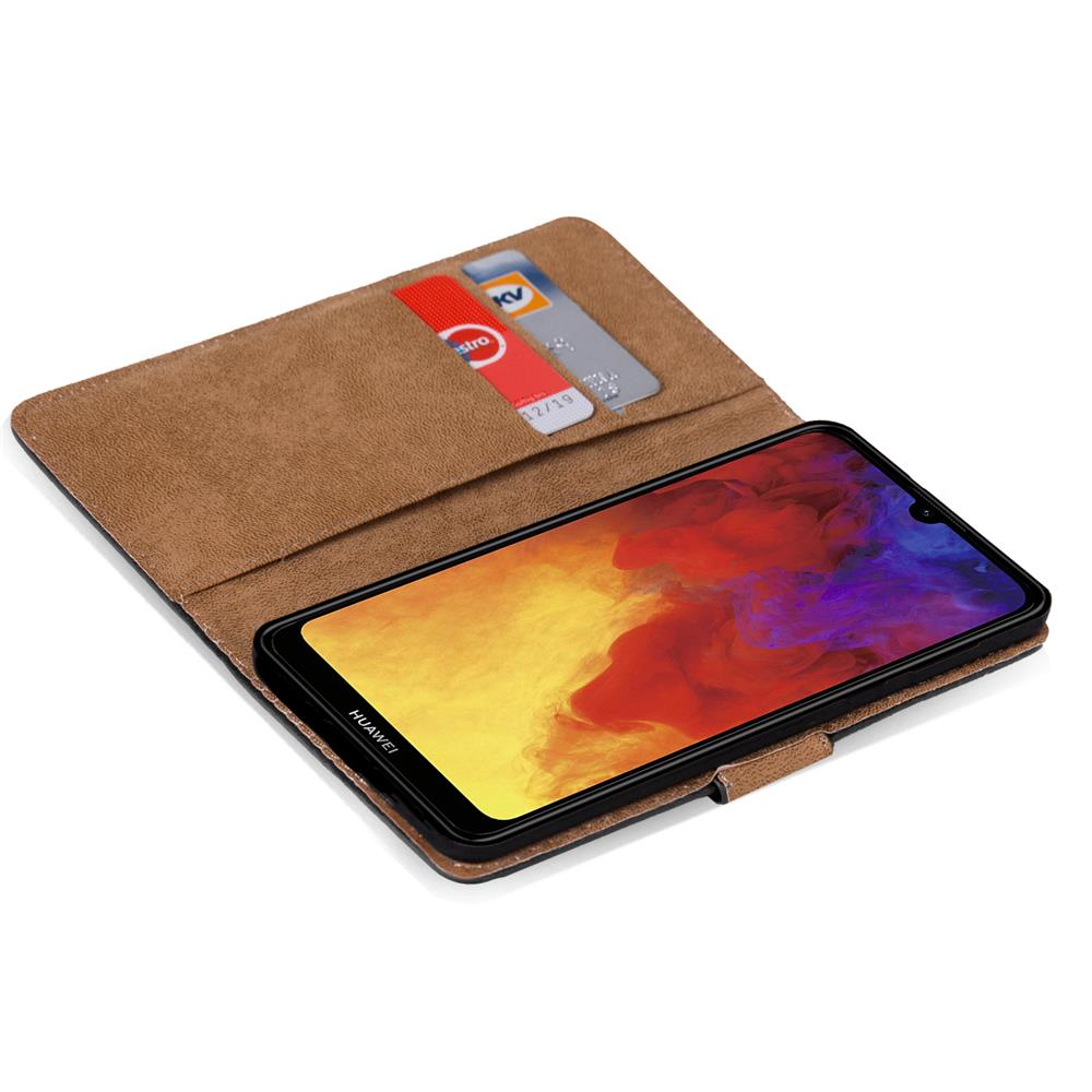 Basic Wallet für Huawei Y6 2019 in Schwarz