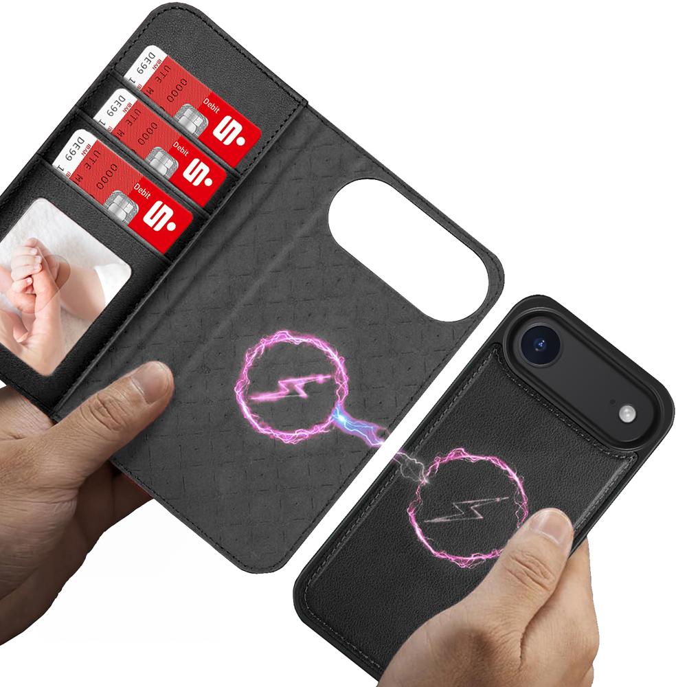 Magnetic Wallet für Apple iPhone Air in Schwarz