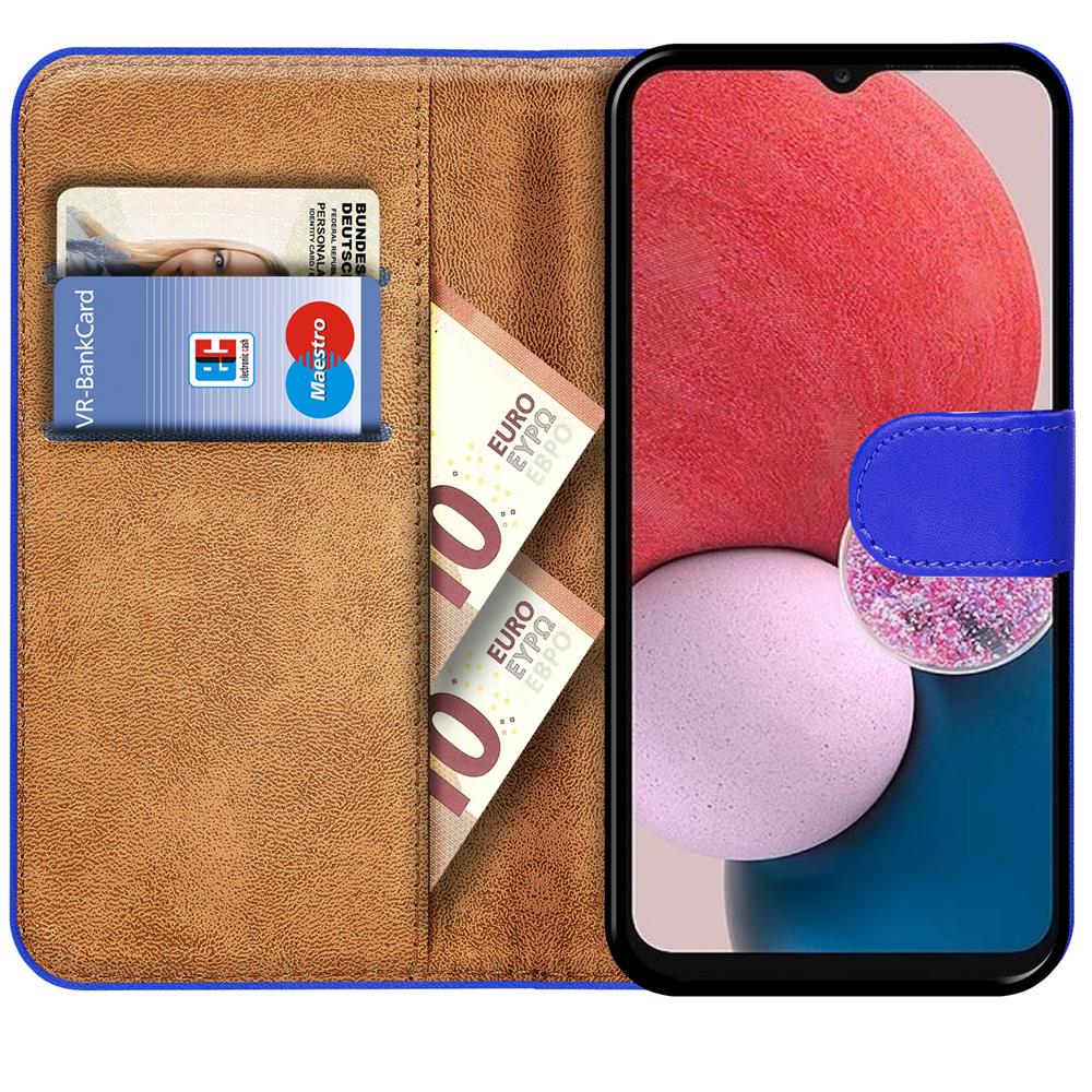 Basic Wallet für Samsung Galaxy A14 4G/5G in Blau
