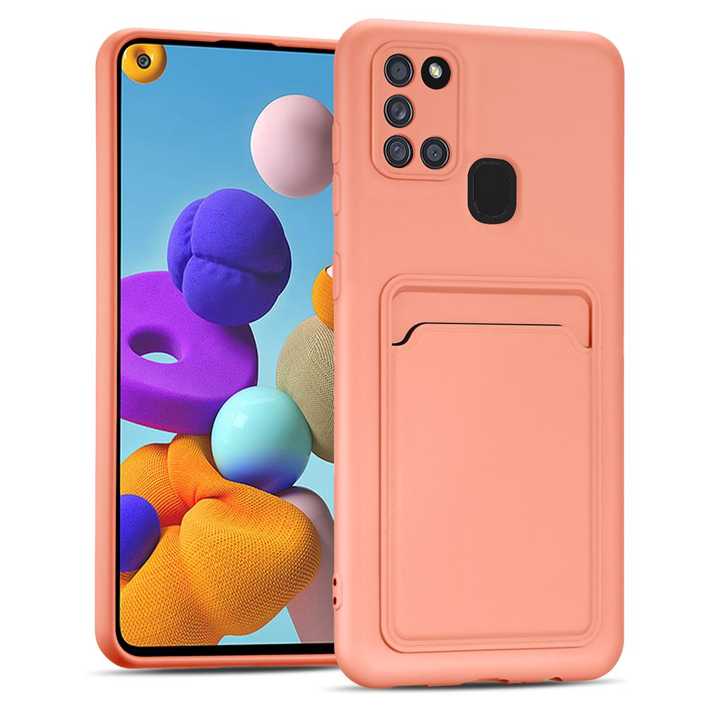Card Case für Samsung Galaxy A21s in Rosa