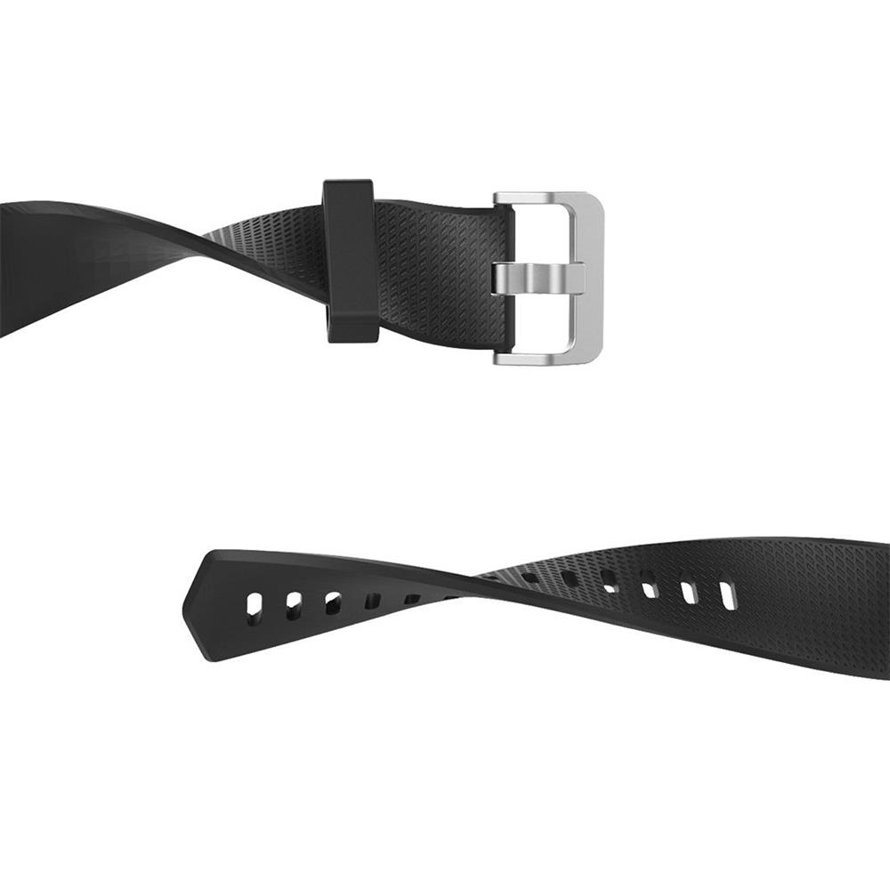 Fitnessarmband TPU für Fitbit Charge 2 - Größe L in Schwarz