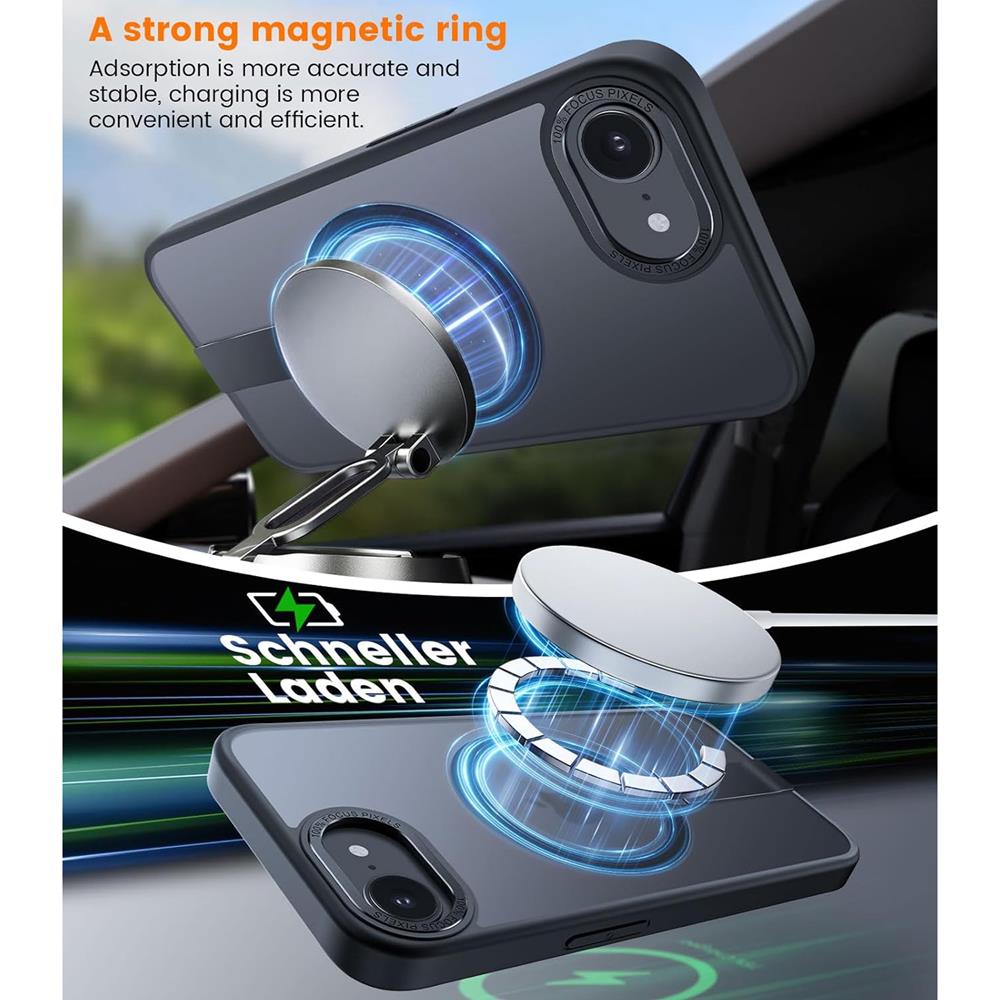 Kickstand TPU für iPhone 16e in Schwarz