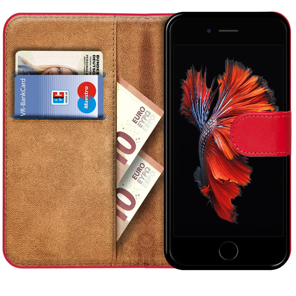 Basic Wallet für Apple iPhone 6 Plus / 6S Plus in Rot