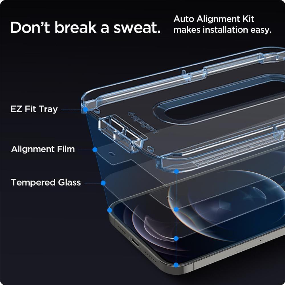 Spigen Glas 2in1 für Apple iPhone 12 / 12 Pro