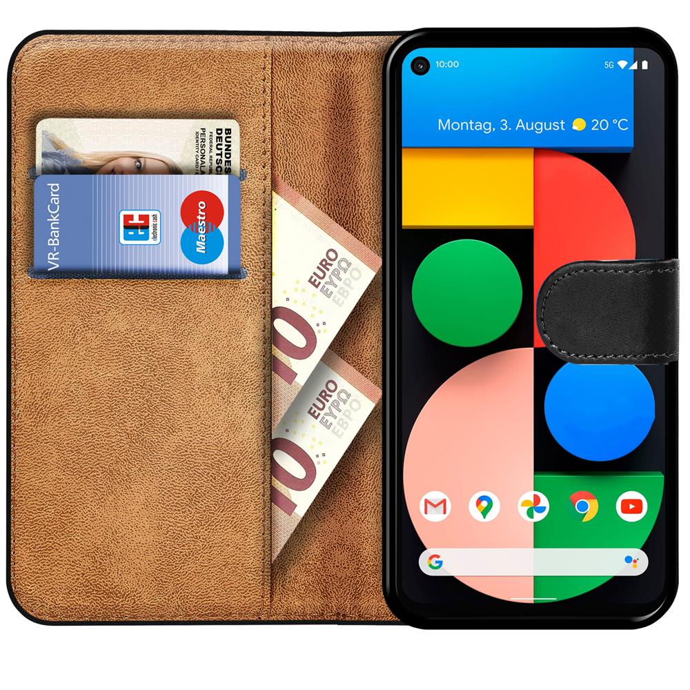 Basic Wallet für Google Pixel 5 in Schwarz