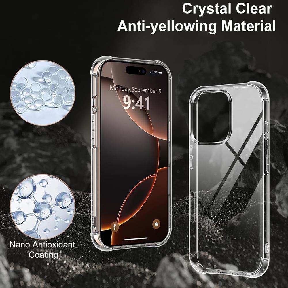 Rugged TPU für Apple iPhone 16 Pro Max in Transparent