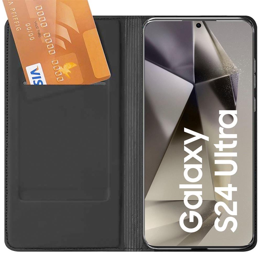 Electroplated Flip für Samsung Galaxy S24 Ultra in Schwarz