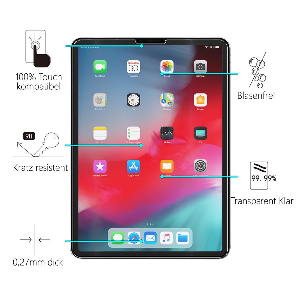 Glasfolie für Apple iPad Pro 11 2018